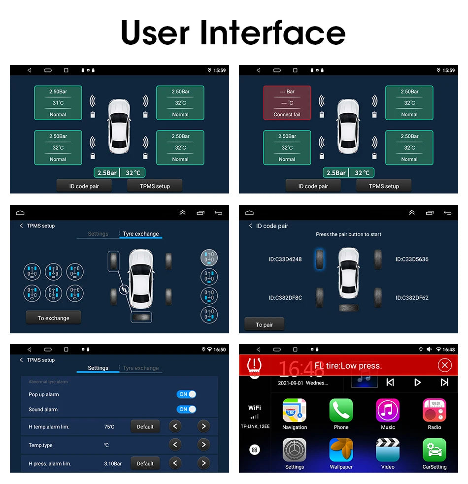 USB Tire Pressure Monitor (TPMS)