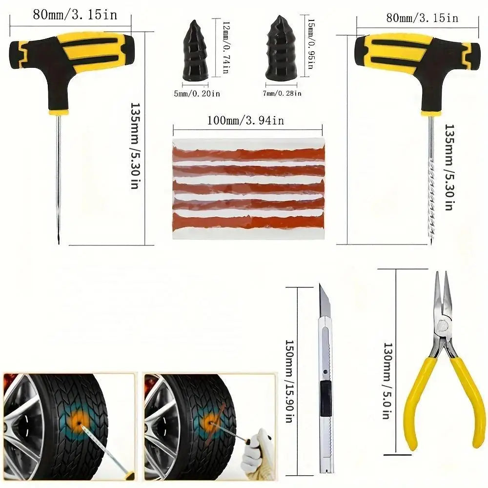 SleekyCar Tire Repair Kit
